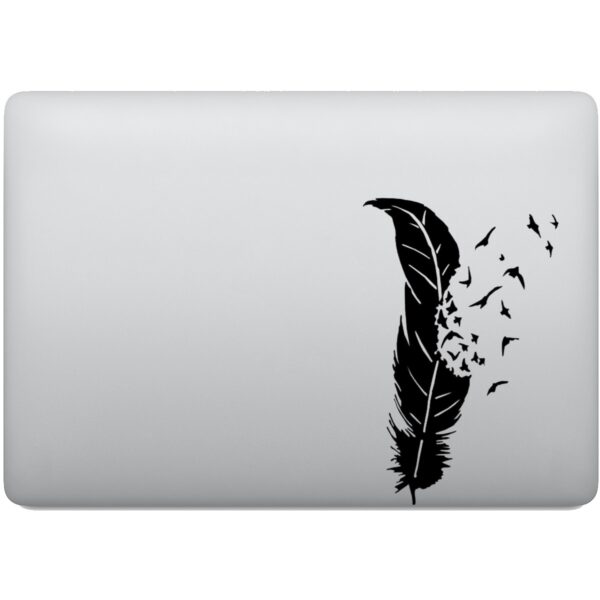 Adesivo de Notebook Pena de Pássaros