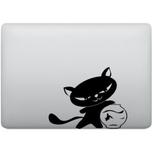 Adesivo de Notebook Gatinho Pescando no Aquario