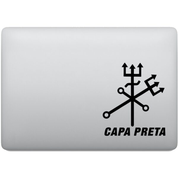 Adesivo de Notebook Exu Capa Preta Umbanda