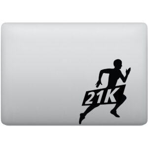 Adesivo de Notebook Corrida Meia Maratona 21km