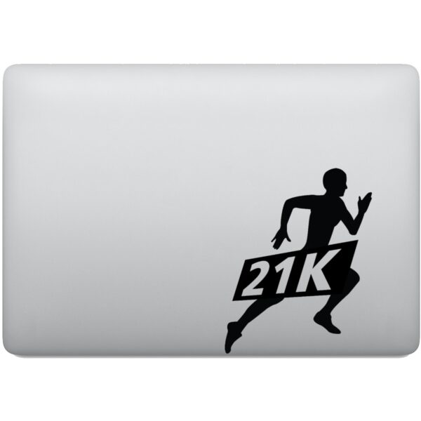 Adesivo de Notebook Corrida Meia Maratona 21km