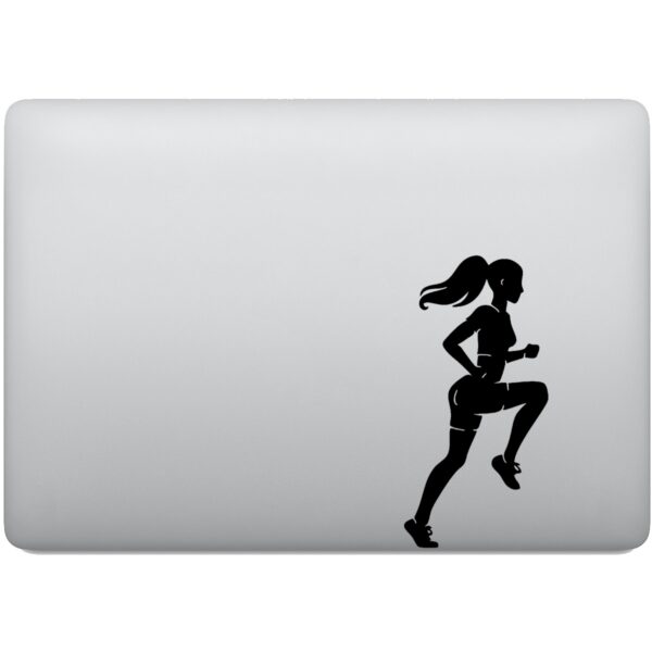 Adesivo de Notebook Corrida Menina Correndo
