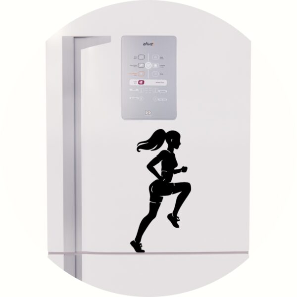 Adesivo de Casa Mulher Corrida Menina Run