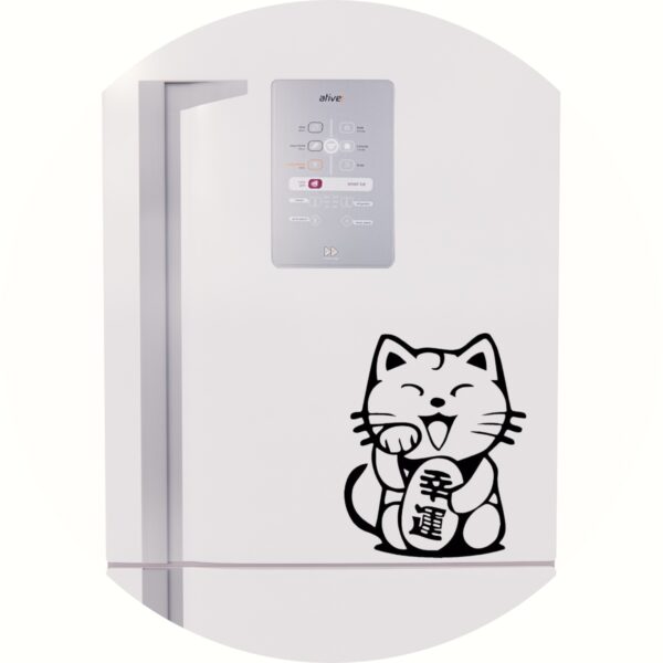 Adesivo de Casa Maneki Neko Gato Da Sorte
