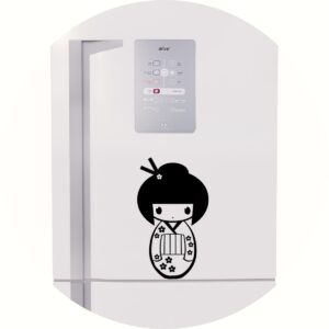 Adesivo de Casa Kokeshi Boneca Japonesa
