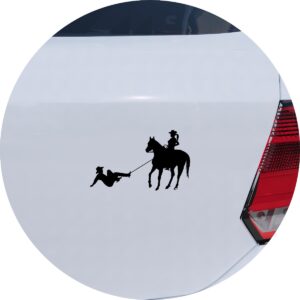 Adesivo de Carro Cowgirl Bruta No Laço