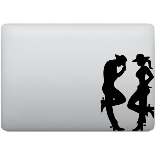 Adesivo de Notebook Cowboy e Cowgirl
