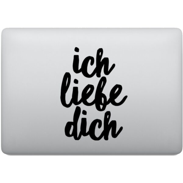 Adesivo de Notebook Ich Liebe Dich