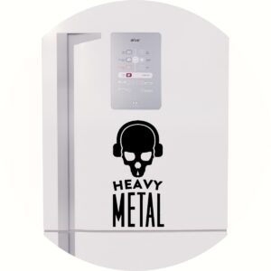 Adesivo de Casa Heavy Metal Caveira de Fones