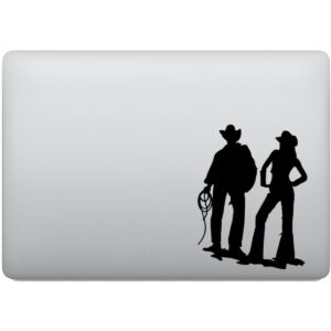 Adesivo de Notebook Cowboy Peão e Peoa Casal