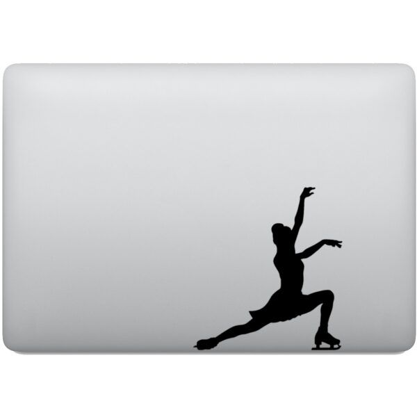 Adesivo de Notebook Mulher Patinadora no Gelo
