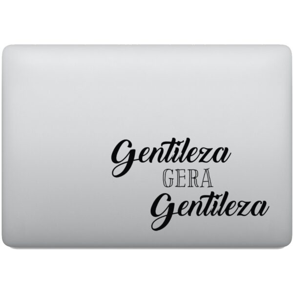 Adesivo de Notebook Gentileza Gera Gentileza