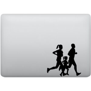 Adesivo de Notebook Corredores Esporte em familia