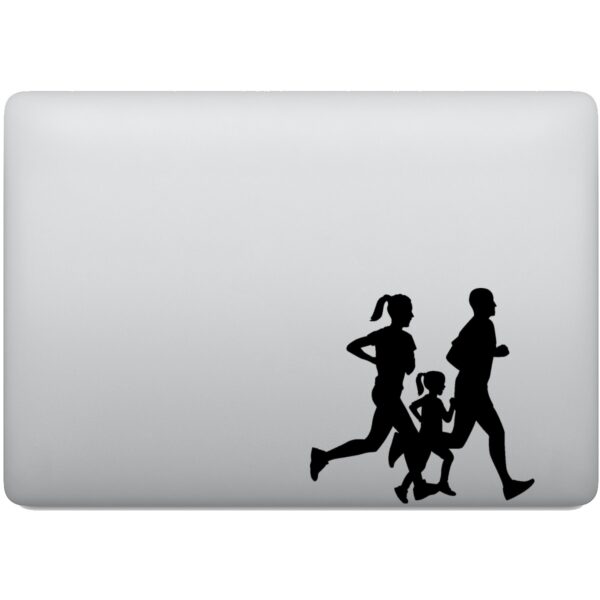 Adesivo de Notebook Corredores Esporte em familia