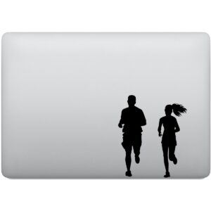 Adesivo de Notebook Casal Correndo Corrida
