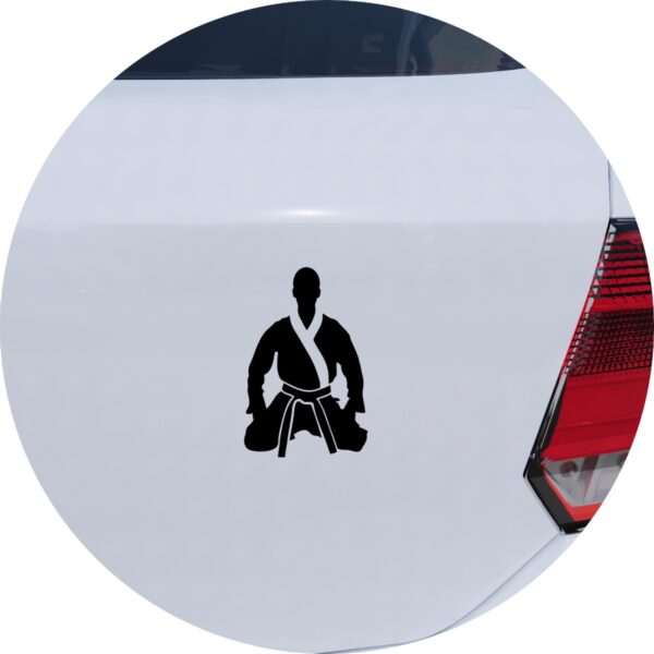 Adesivo de Carro Atleta de Kimono Arte Marcial