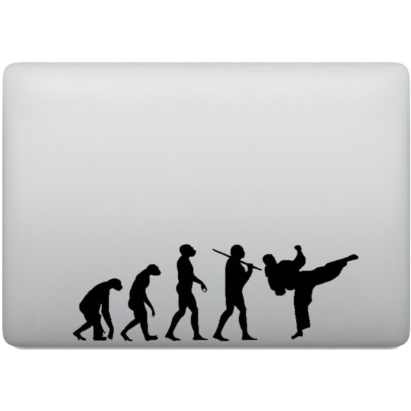 Adesivo de Notebook Evolução da Luta - Artes Marciais
