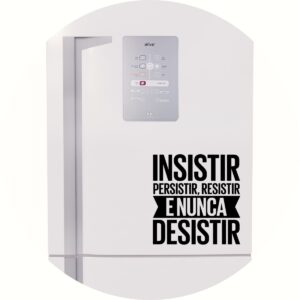 Adesivo de Casa Frase Insistir e Nunca Desistir