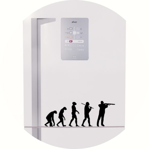 Adesivo de Casa Evolução Tiro Esportivo Arma