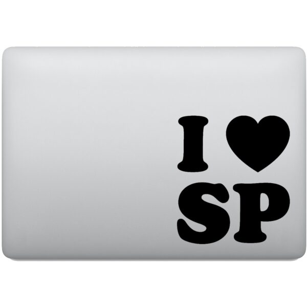 Adesivo de Notebook I Love SP - Eu Amo São Paulo
