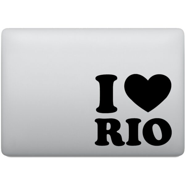 Adesivo de Notebook I Love Rio - Eu Amo Rio De Janeiro