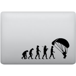 Adesivo de Notebook Evolução Paraglider Paraquedas