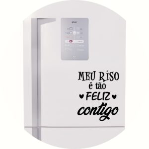 Adesivo de Casa Frase Meu Riso É Feliz
