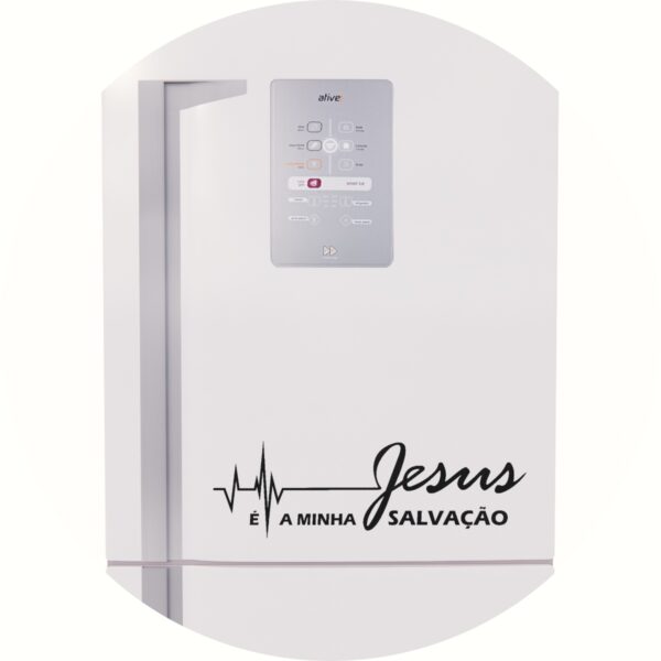 Adesivo de Casa Jesus é Minha Salvação Cristão