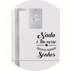 Adesivo de Casa Frase Nossos Sonhos