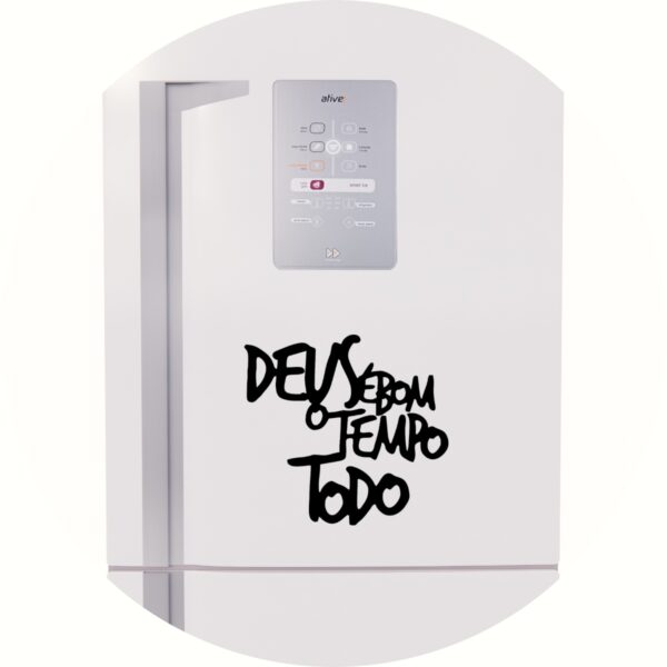Adesivo de Casa Deus É Bom O Tempo Todo
