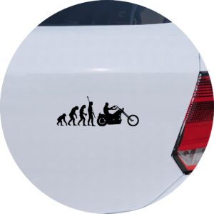 Adesivo de Carro Evolução do Motoqueiro Estradeira
