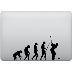 Adesivo de Notebook Evolução do Jogador de Golfe