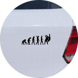 Adesivo de Carro Evolução do Atleta Juduca Judô