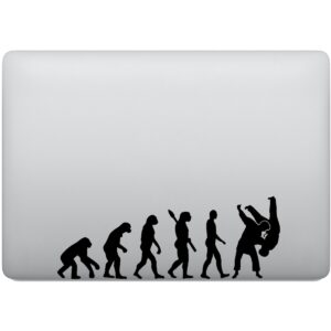 Adesivo de Notebook Evolução do Atleta Juduca Judô
