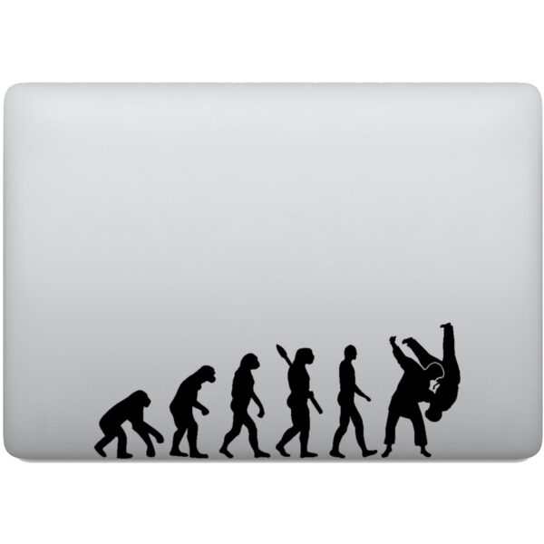 Adesivo de Notebook Evolução do Atleta Juduca Judô