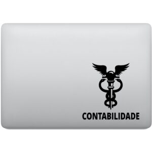 Adesivo de Notebook Contabilidade Cursos Faculdade
