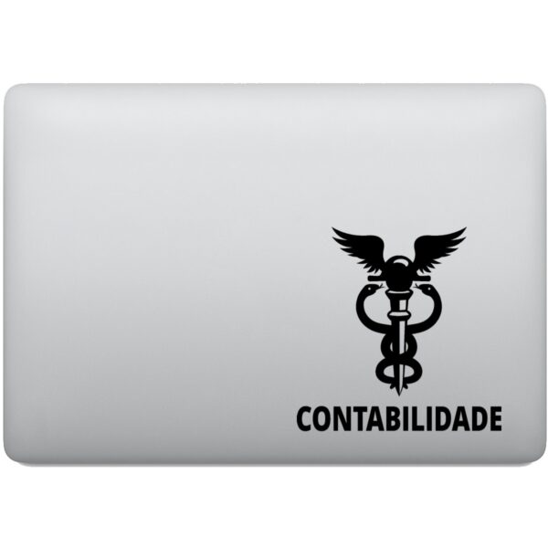 Adesivo de Notebook Contabilidade Cursos Faculdade