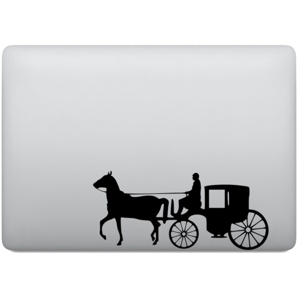 Adesivo de Notebook Charreteiro Conduzindo Charrete