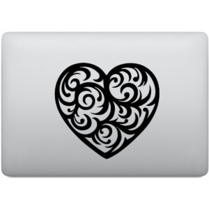Adesivo de Notebook Coração Heart Tribal