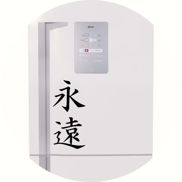 Adesivo de Casa Eternidade Kanji Japonês
