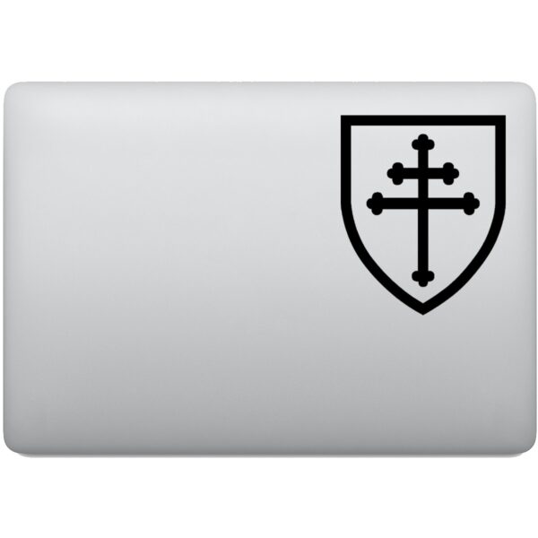 Adesivo de Notebook Escudo Heráldico Cruz de Lorena