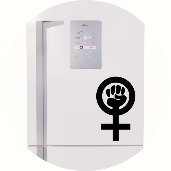 Adesivo de Casa Feminismo Punho Símbolo