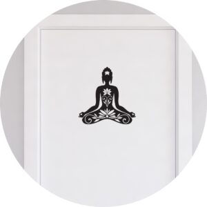Adesivo de Casa Canais de Chakra - Meditação Zen