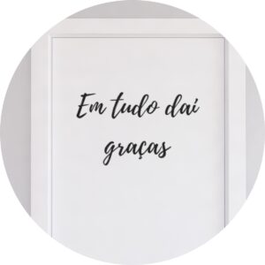 Adesivo de Casa Em Tudo Dai Graças