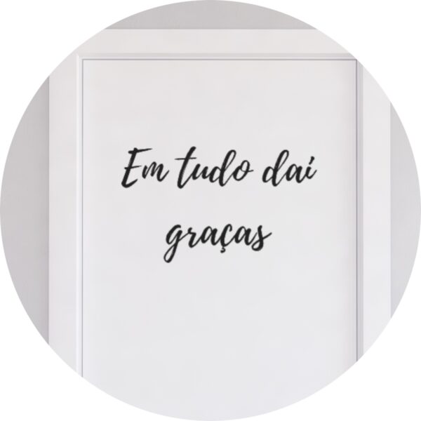 Adesivo de Casa Em Tudo Dai Graças