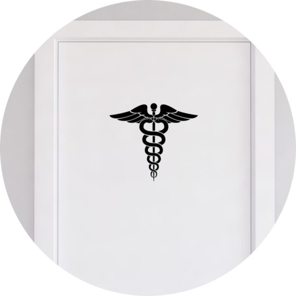 Adesivo de Casa Emblema Medicina Símbolo