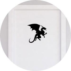 Adesivo de Casa Dragão Mitológico Voando