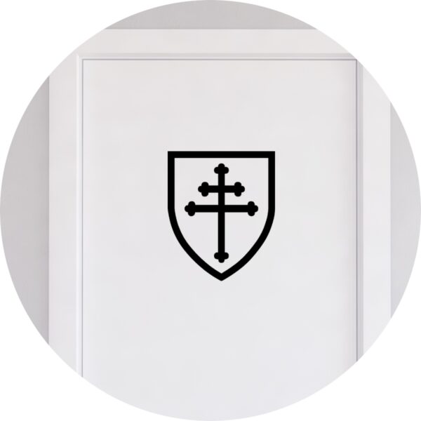 Adesivo de Casa Escudo Heráldico Cruz de Lorena