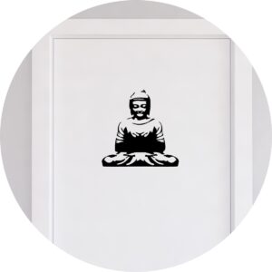 Adesivo de Casa Buddha Hindu Meditando