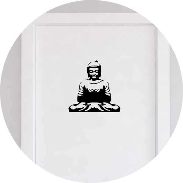 Adesivo de Casa Buddha Hindu Meditando